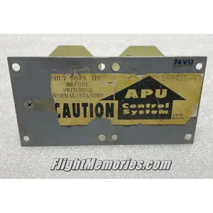 74VU, Airbus A310 APU Control System Panel Cover